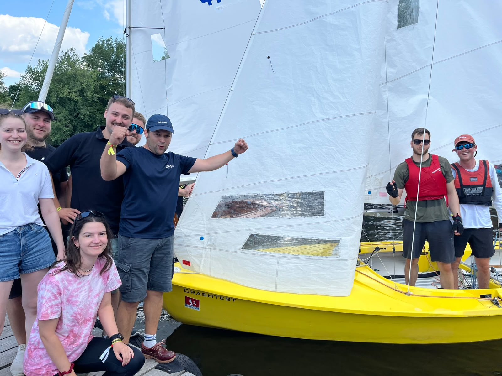 24h Regatta ASV Hamburg - Crew vom Crashtest